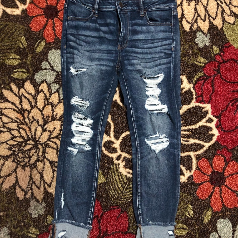 AEO Ne(x)t Level Jeggings Crop Size 14R EUC